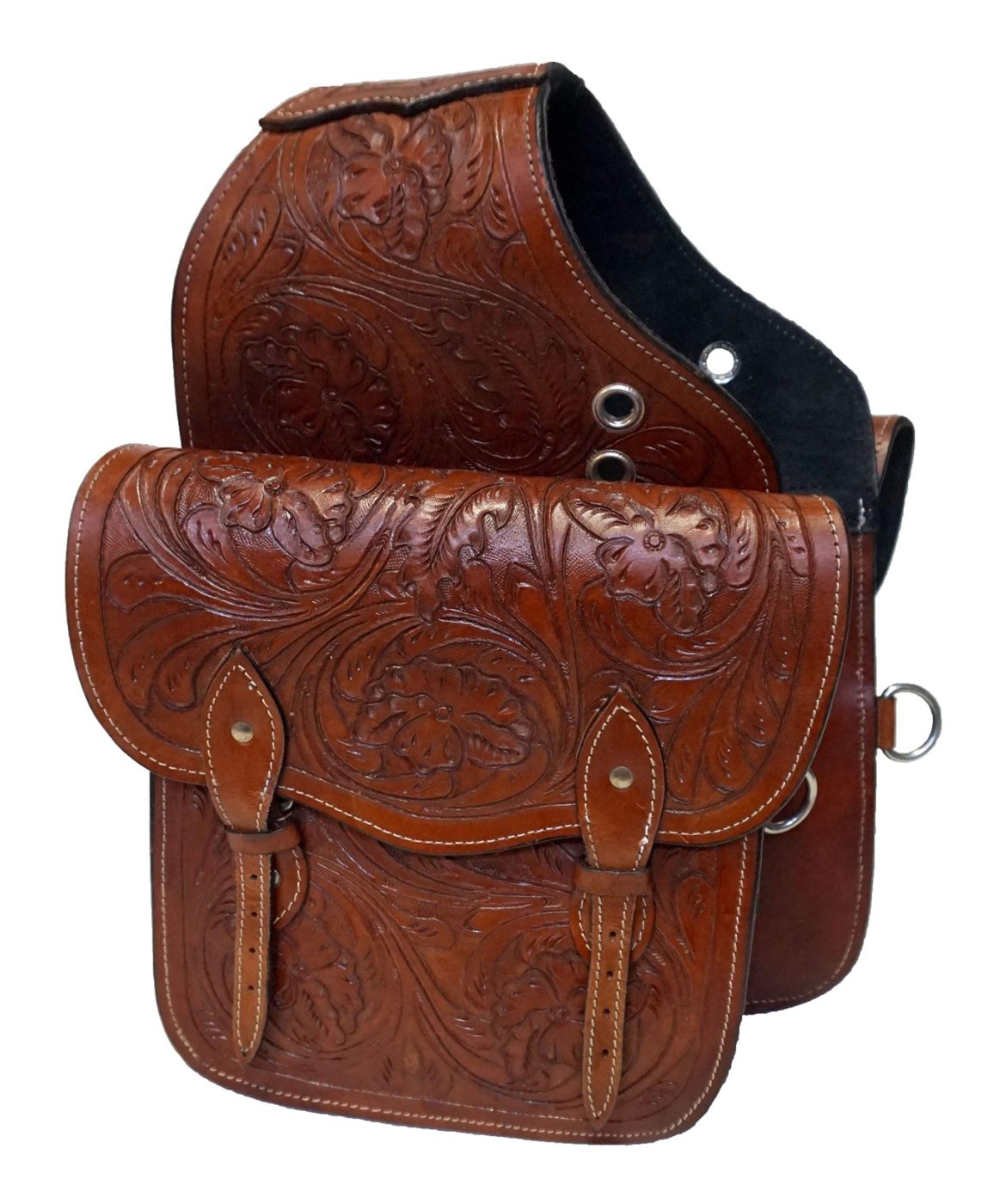 Equitem Medium Oil Floral Tooled Western Saddle Bag – Horse N Pony Depot